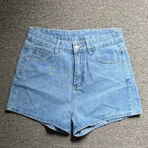 SHEIN Light Blue Jean Shorts for Women